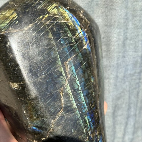Pietra cristallo quarzo labradorite naturale 5,47 libbre esemplare minerale guarigione.XL2301 - Foto 13 di 13