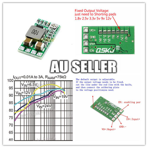 Mini DC-DC 12-24V To 5V 3A Step Down Power Supply Module Voltage Buck Converter - Picture 8 of 9
