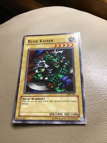 Yu-Gi-Oh! Rude Kaiser Common SDK-027 Moderately Played Unlimited - Picture 1 of 1