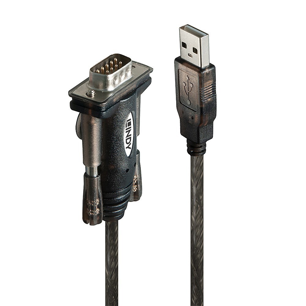 4002888428552 Серия Lindy 42855-Кабель Grau, прозрачный, 1,5 м USB Typ-A DB-9 LI
