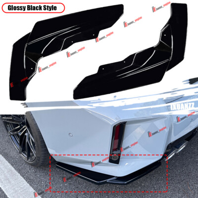 For 2023-25 BMW G87 M2 Performance Style Glossy Black Rear Bumper Corner Winglet