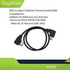 M3C to Type-C Stabilizer Camera Control Cable for MOZA Air2 for EOS R for Nikon
