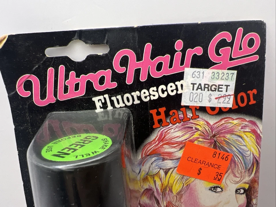 Vintage Fluorescente Verde Ultra Hair Glo Color Spray Jerome Russell 2,2 oz NOVO! - Imagem 2 de 4