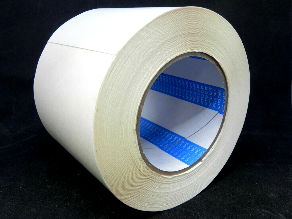 Nitto P 50 Double Coated Cloth Carpet Tape 4 in. x 75 ft White HR