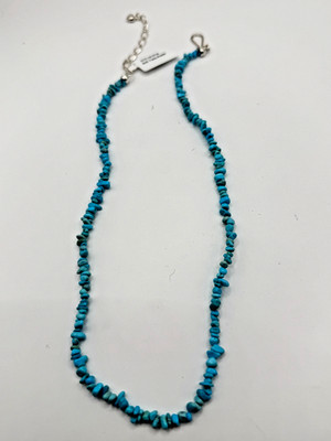 Jay King DTR Sterling Turquoise Chips beaded Necklace