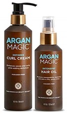 Defining Curl Cream  Hair Cream Oil Combo Pack - Enhances Waves  Curls, Add...