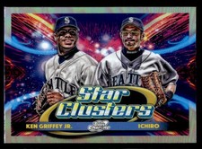 Ichiro / Ken Griffey Jr. 2025 Topps Chrome Cosmic Dual Star Clusters #DSC-2 ESE
