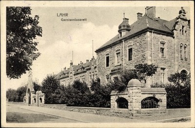 Postcard Lahr in the Black Forest, view of the garrison hospital - 10641056