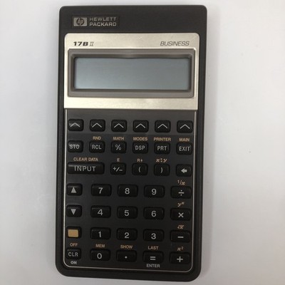 HP Hewlett Packard 17B II Financial Business Calculator Working No Case