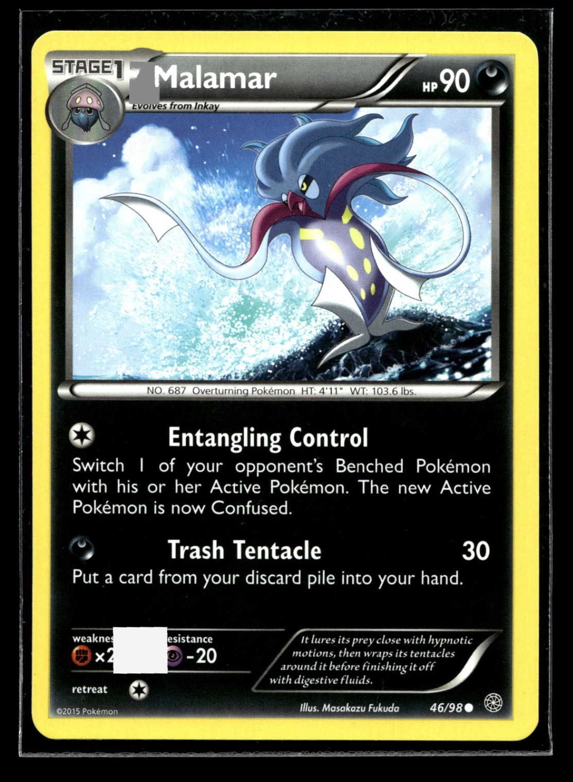 Malamar Common XY - Ancient Origins 46/98 NM