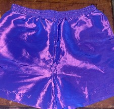 Vintage The Body Co. Iridescent Purple Athletic Shorts Women's Xl 90's 80's