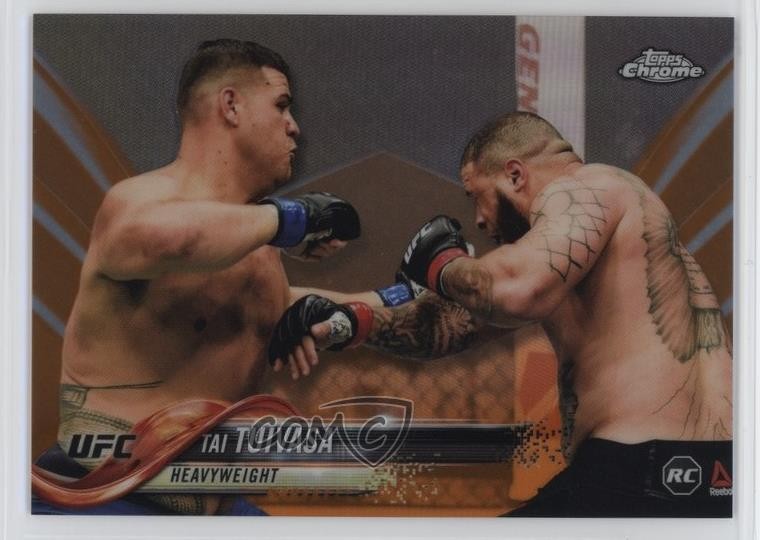 2018 Topps Chrome UFC Orange Refractor /25 Tai Tuivasa #73 ls1