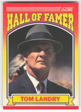 1990 Score Tom Landry #597 Dallas Cowboys