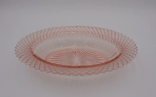 Anchor Hocking Miss America Pink Depression Glass Oval Serving Dish