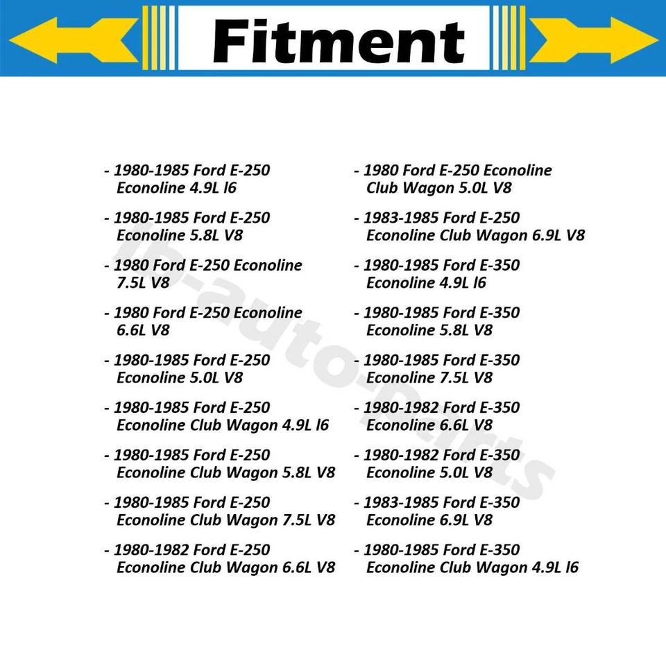 2X Pinzas de freno delanteras para Ford E-250 Econoline 1980 1981 1982 1983 1984 Foto 2 de 4