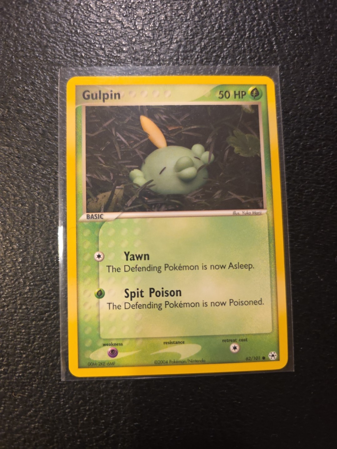 Pokemon EX Hidden Legends  62/101 Gulpin Card NM