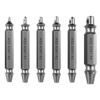 Nuovoware Damaged Screw Extractor Set, 6 PCS Stripped Screw Extractor Kit