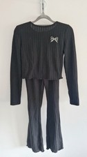 New LOOK Pj's Loungewear Age  12-13  Black