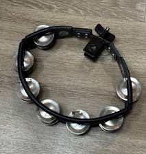 LP Larin Percussion Tambourine For Drum Kit Black