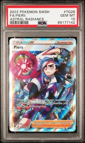 2022 Pokemon Astral Radiance #TG28 Fa/Piers Astral Radiance PSA 10