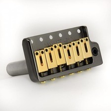 MannMade USA Tremolo Bridge - Black Nickel Hybrid - fits modern Strat style
