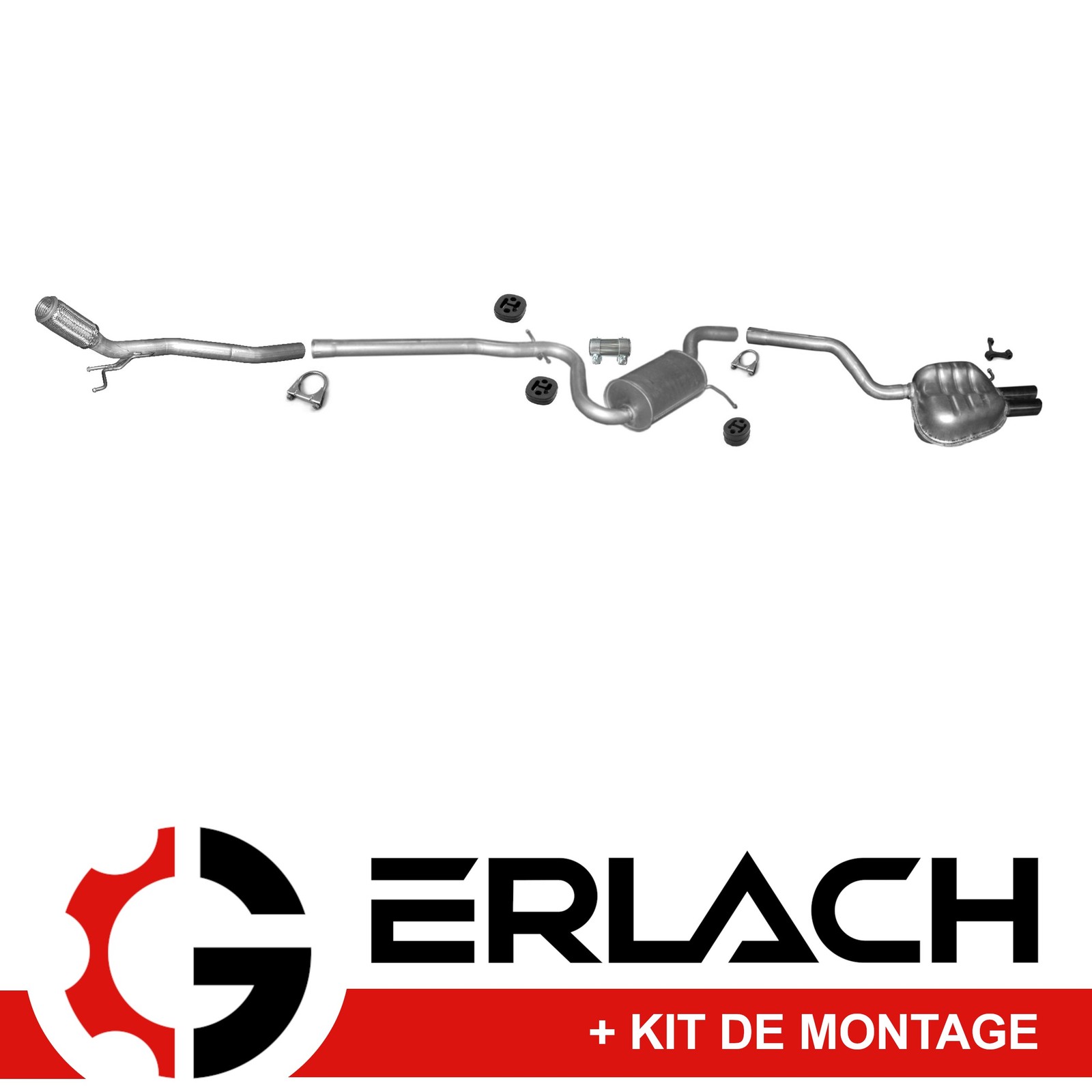 Échappement silencieux Skoda Octavia II réduit le bruit du moteur TDI 4681