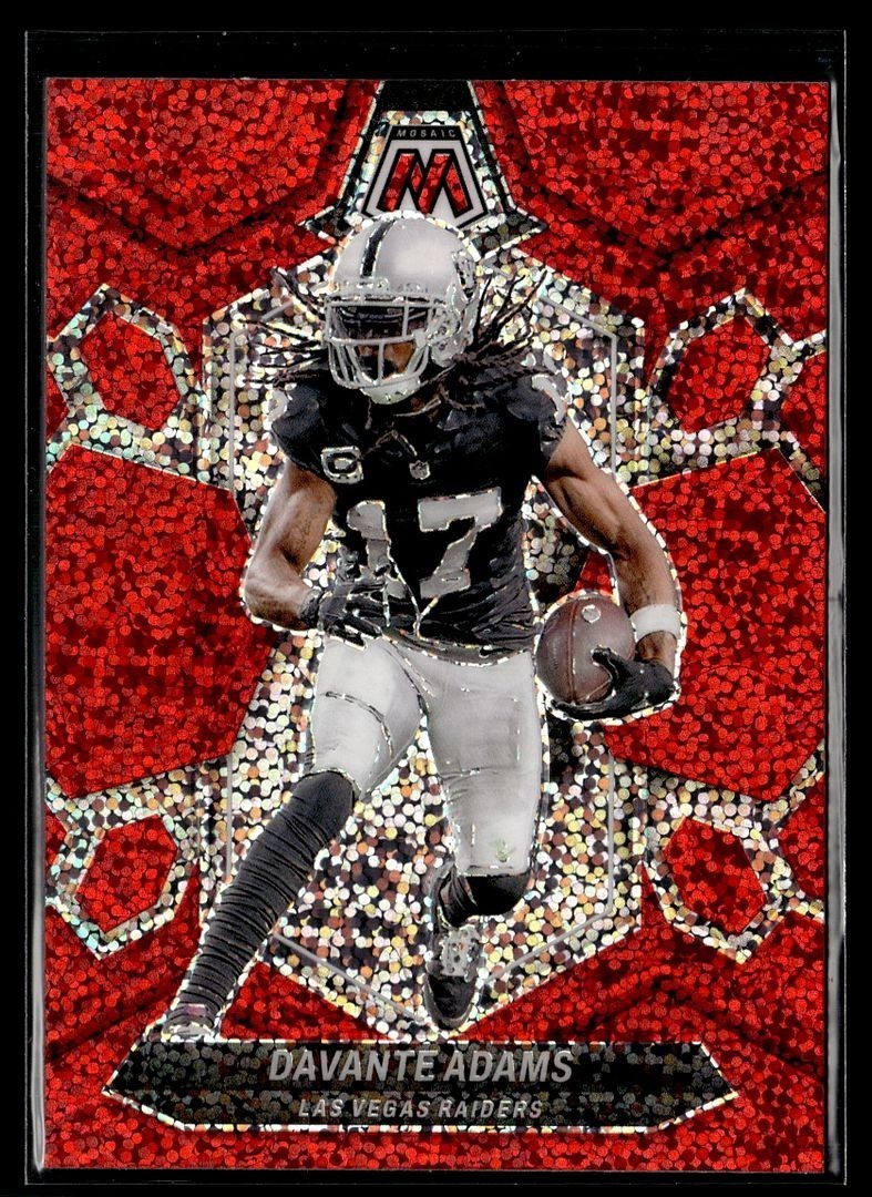 2024 MOSAIC RED SPARKLE 115 Davante Adams Las Vegas Raiders