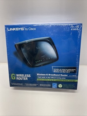 Linksys By Cisco Wireless G Broadband Router Model WRT54G2 Wi-Fi-New Sealed NOS