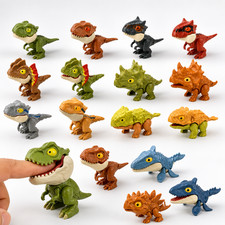 20Pcs Finger Biting Dinosaur Toys Set Bite Hand Action Figures Kids Novelty Toy