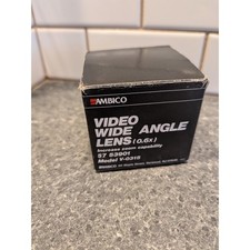Ambico Video Wide Angle Lens 0.6x Model V 0315 Increase Zoom Capability