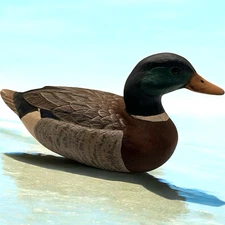 Mallard Drake Duck Figurine 9.5" American Wild Fowl Series 1983 Resin Duck Decoy