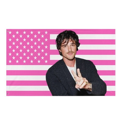 Jacob Elordi American Flag Tapestry - Pink Style 34.5'' X 56''