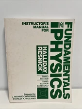 INSTRUCTOR’S MANUAL - Fundamentals of Physics 3rd Edition - Halliday Resnick