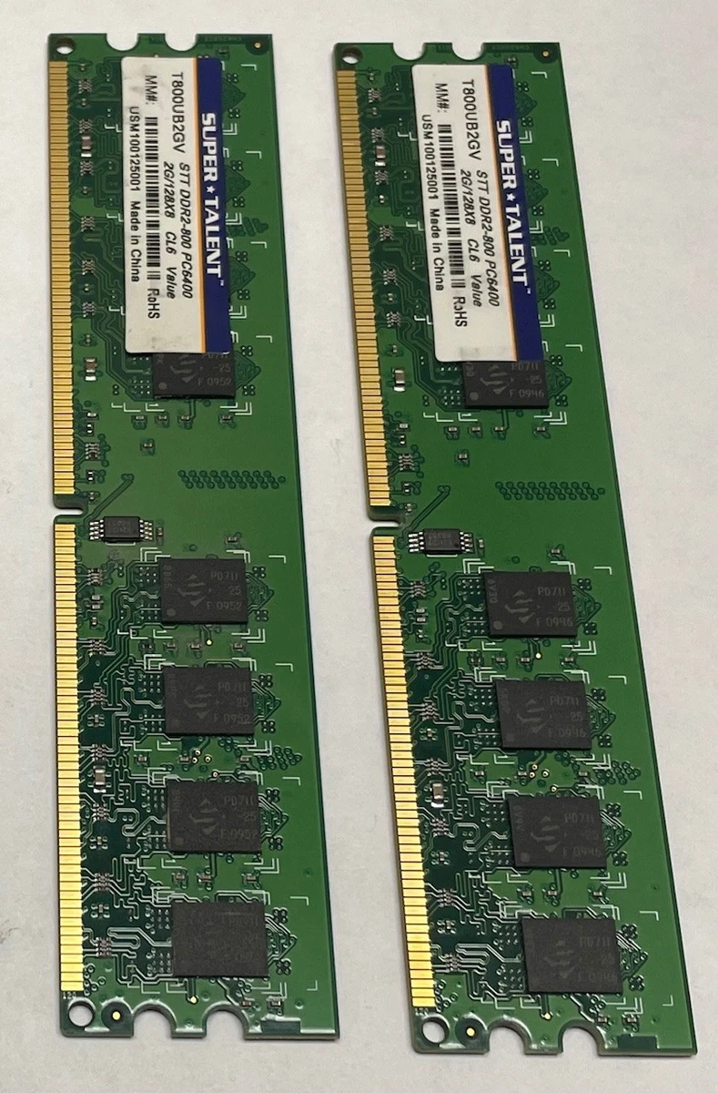 Super Talent DIMM DDR2 SDRAM Computer Memory (RAM) for sale | eBay
