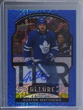 2020-21 Upper Deck Allure Blue Line Auto 3/35 Auston Matthews #69 Auto 0zu