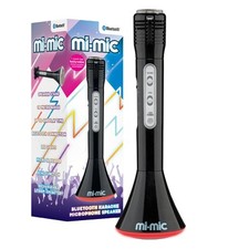 Image of Mi-Mic Kids Karaoke Microphone, Wireless Speaker and LED Lights Black
