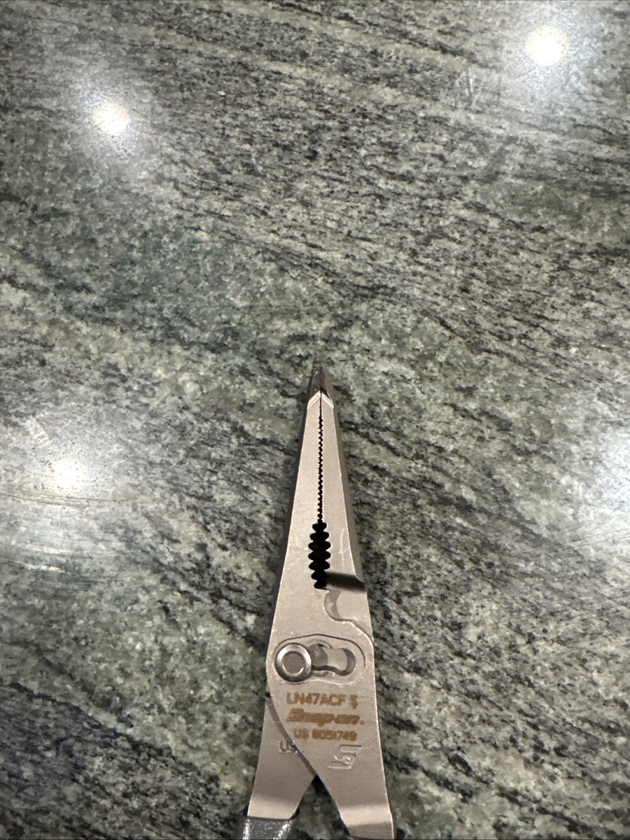 Snap On ln47acf 9” talon grip®️ long nose slip joint pliers dark