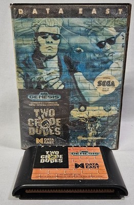 Two Crude Dudes Sega Genesis NO MANUAL FADED COVER TESTED