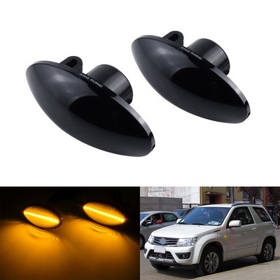 2x Schwarz Linse LED Seitenblinker lampen für Suzuki Swift V,Opel Agila B 2008+
