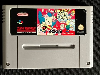 Aklaim Krustys Super Fun House Nintendo SNES Spiel USK 6