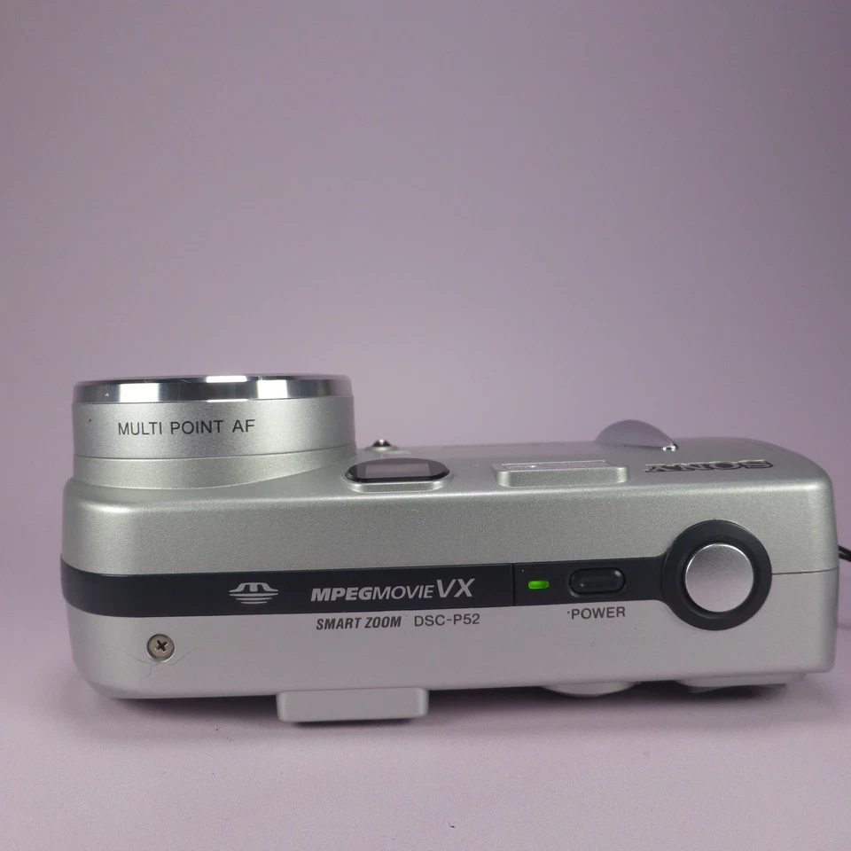 Sony Digital Camera Cybershot DSC-P52 3.2MP Silver Tested - Image 4 of 4
