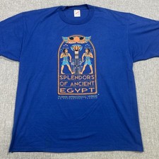 Vintage Splendors Of Ancient Egypt Shirt Size 2XL Museum Promo USA Made 90s