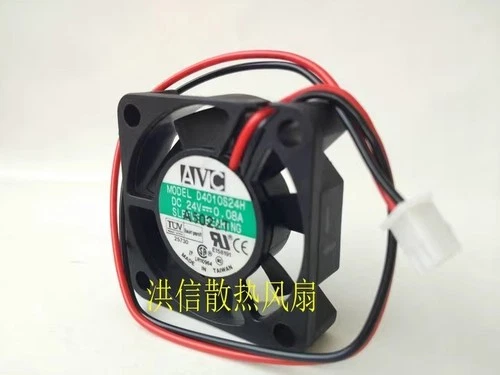 1PCS AVC D4010S24H DC24V 0.08A 40*40*10MM 2-pin Inverter Cooling Fan