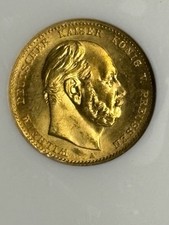 10 Mark 1872 A Wilhelm I Preu&szlig;en Kaiserreich Goldm&uuml;nze NGC MS67 Stempelglanz ++