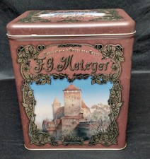 Blechdose Leer N&uuml;rnberger Lebkuchen "Haeberlein-Metzger" Braun B 904