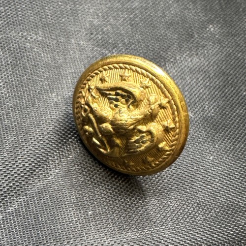 US Navy Brass Eagle and anchor dress cap screw back buttons 14 mm set of 2 - Picture 8 of 12
