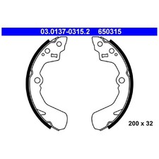 ATE Bremsbackensatz hinten 5320069G11 0449587708000 5320069G12 | 393420