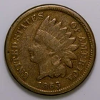 1863 Indian Head Cent 1c AVG k577