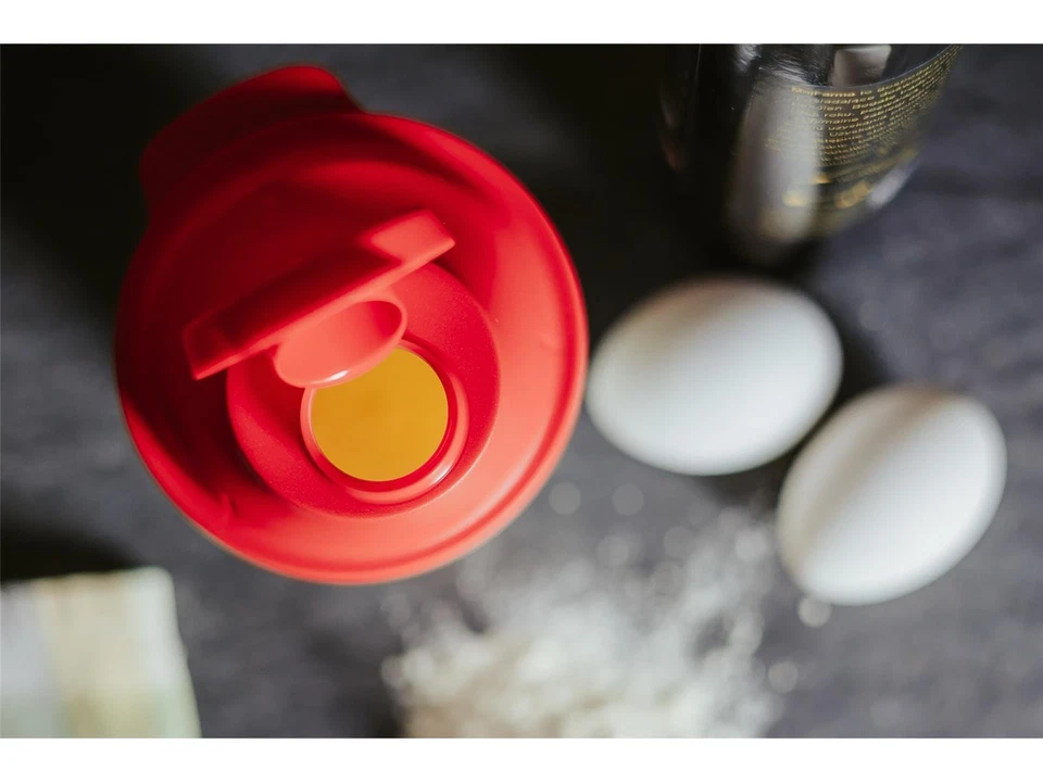 Tupperware Shaker 350 ml rot transparent Schüttelbecher Shake It Messbecher NEU - Bild 4 von 4