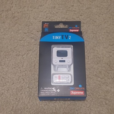 Supreme x TinyCircuits TinyTV 2 IPS White Mini TV USB-C Rechargeable SS26A20
